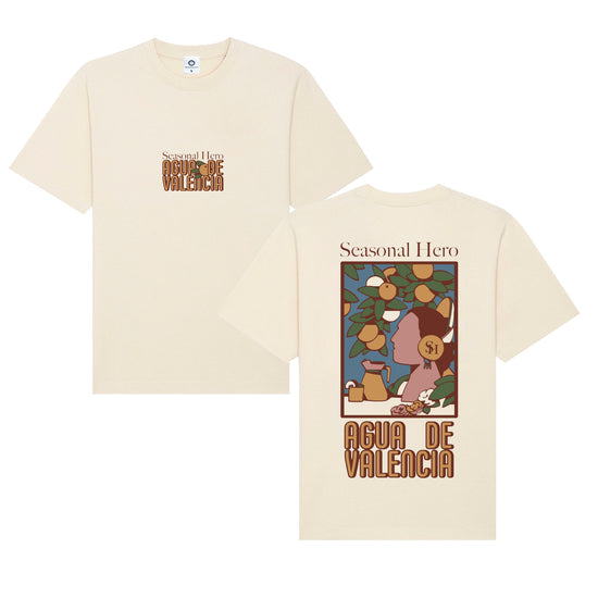 Seasonal Hero 'Valencia' Tee - Natural