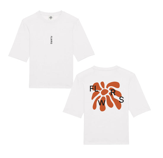 Load image into Gallery viewer, FLWRS Organic Boxy Tee - White
