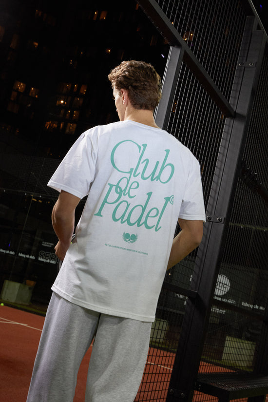 Load image into Gallery viewer, Club de Padel &amp;#39;Retro&amp;#39; Tee - White
