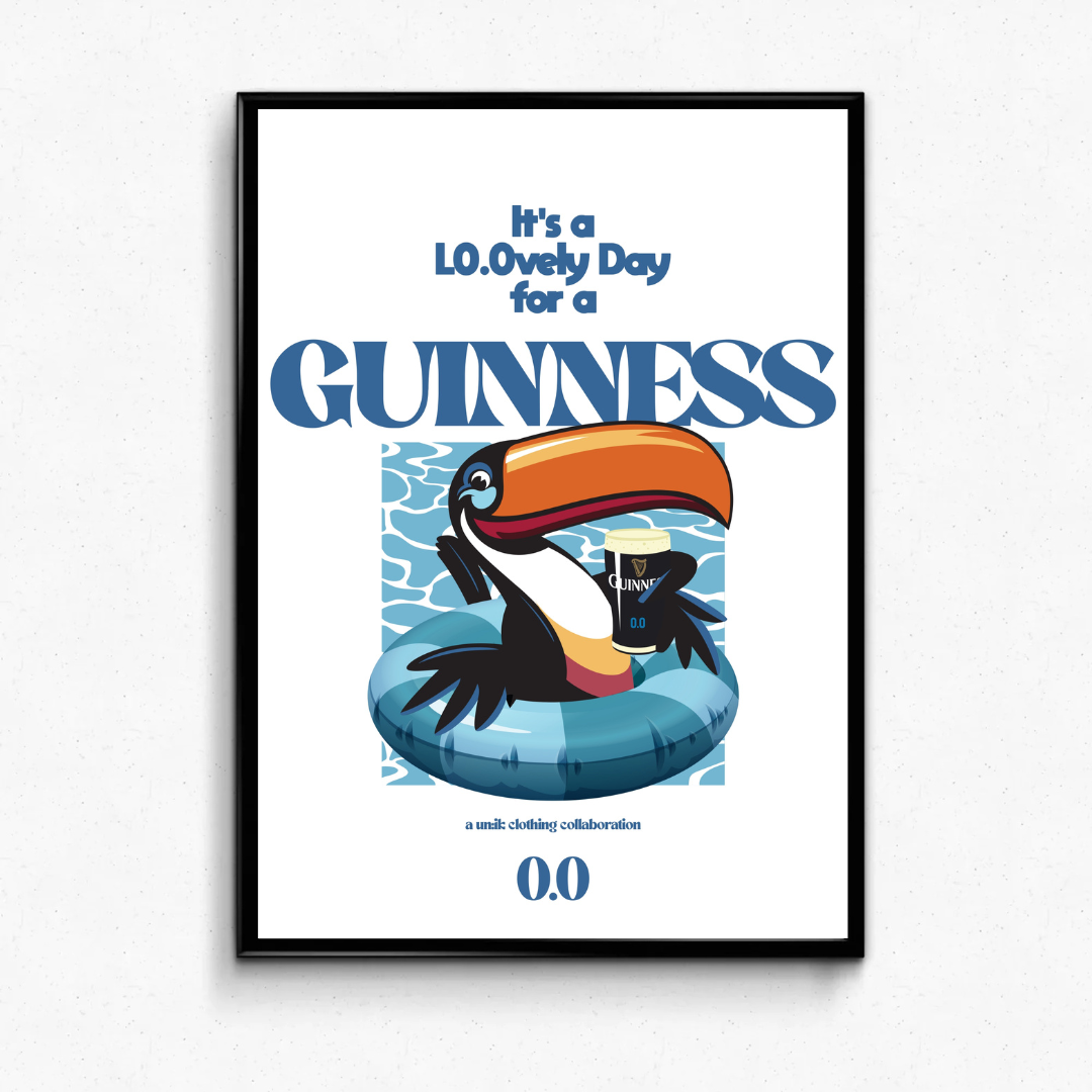 Guinness x UN:IK 'Zero' Print - White