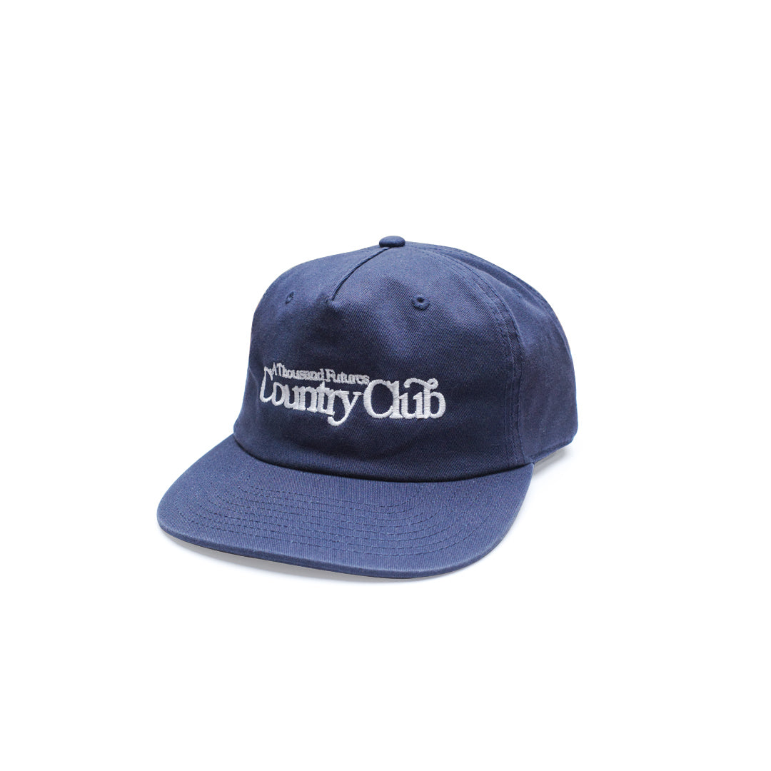 A Thousand Futures x GK 'Country Club' Embroidered Cap - Midnight Navy ...