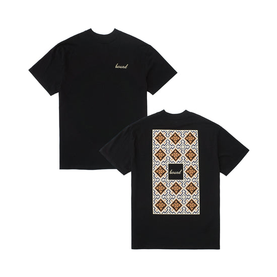 bound 'Porto Azulejos' Tee - Black