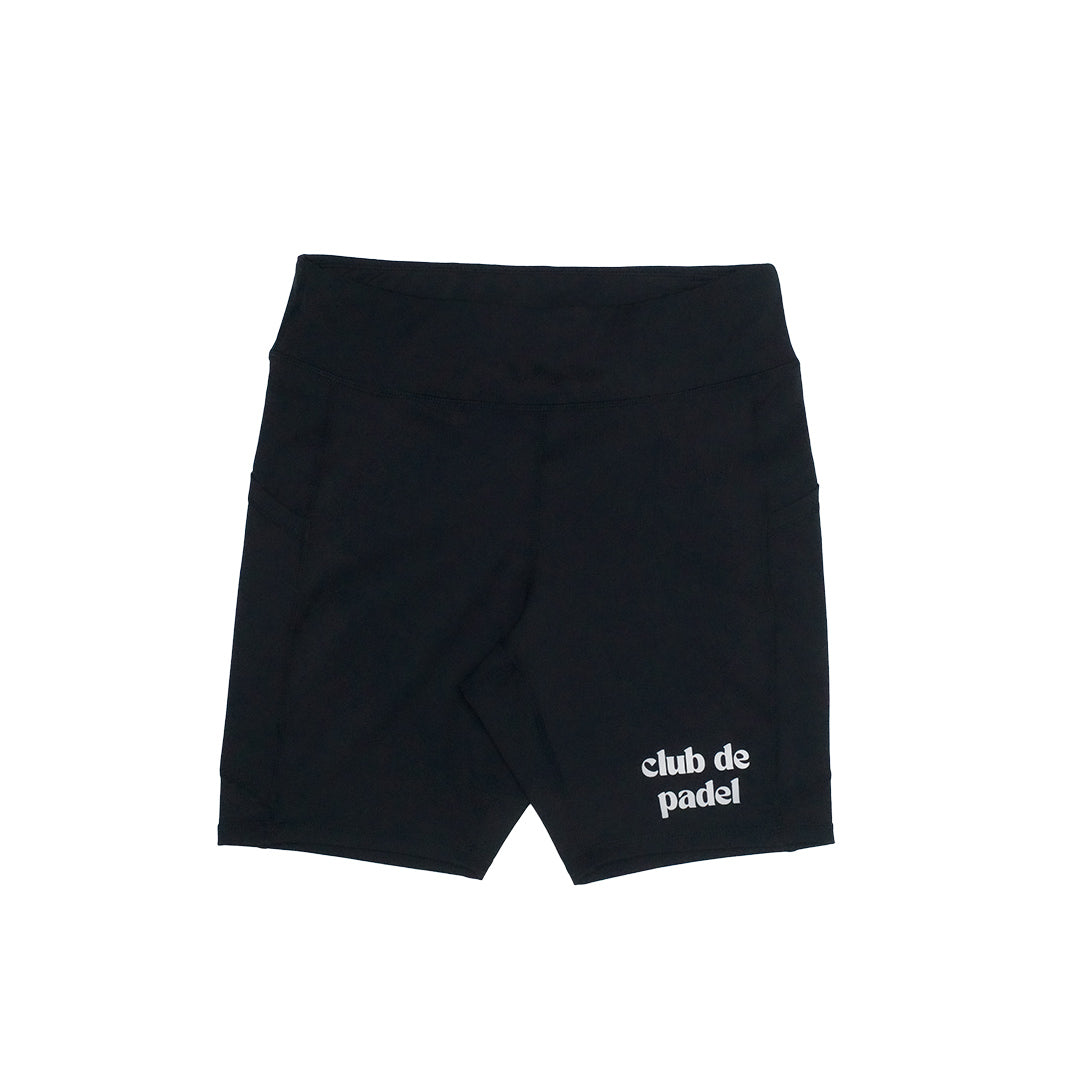 Club de Padel Logo Womens Tech Shorts - Black