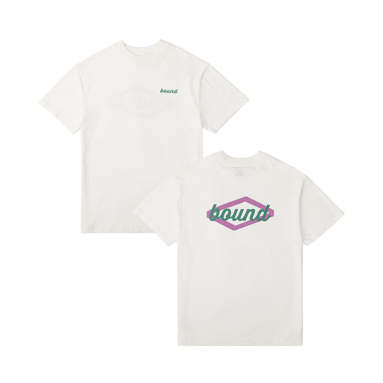 bound 'Hatch' Tee - Ecru