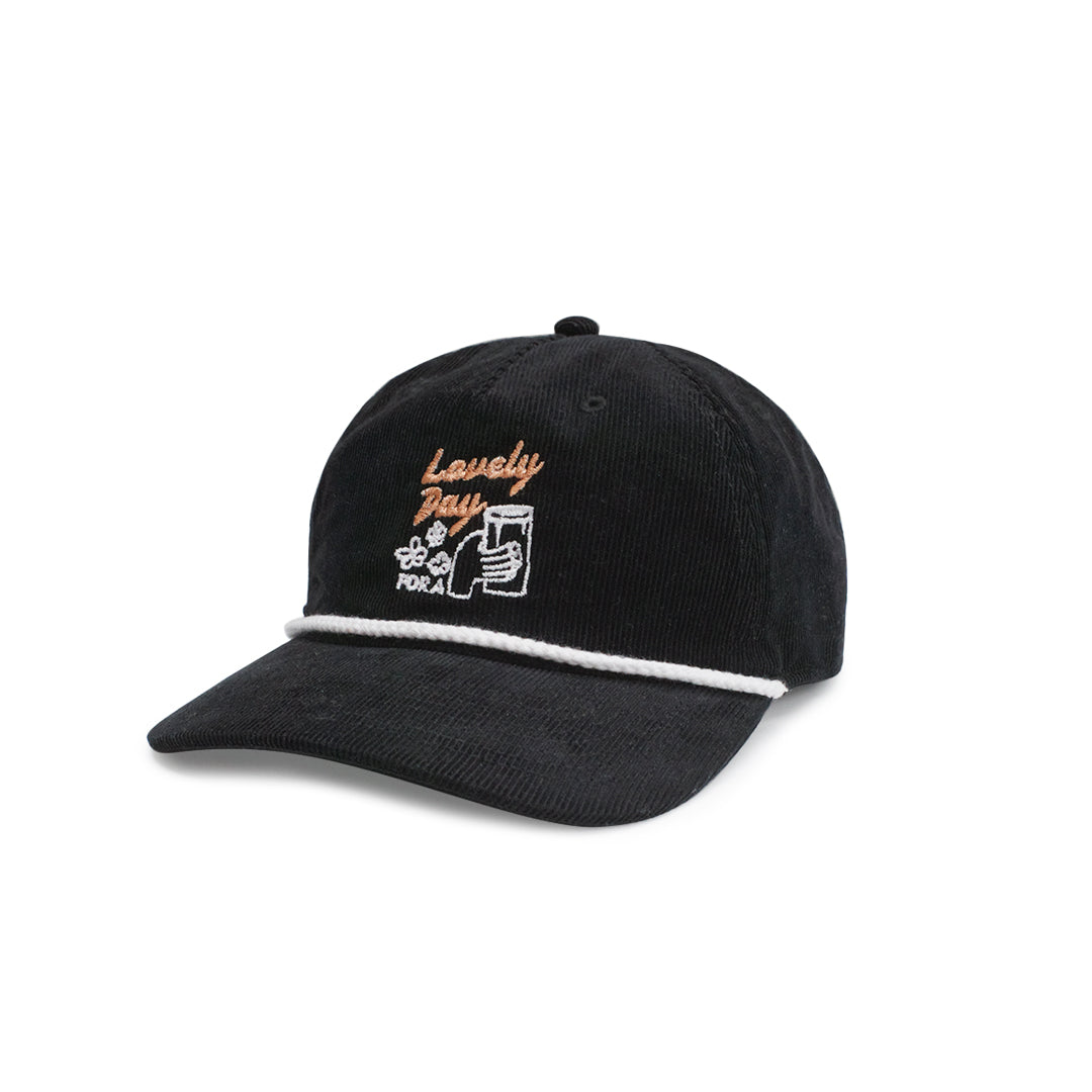 Guinness x UN:IK 'Cheers' Embroidered Cord Rope Cap - Black