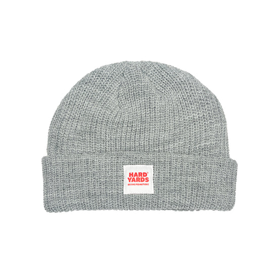 Vice 84 'Hard Yards' Fisherman Ribbed Beanie - Grey