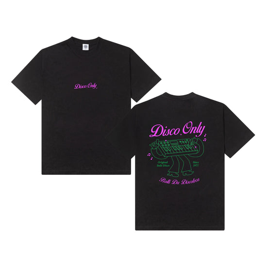 DISCO ONLY 'Italo Disco' Tee - Black