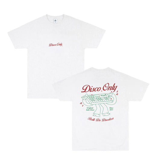 DISCO ONLY 'Italo Disco' Tee - White