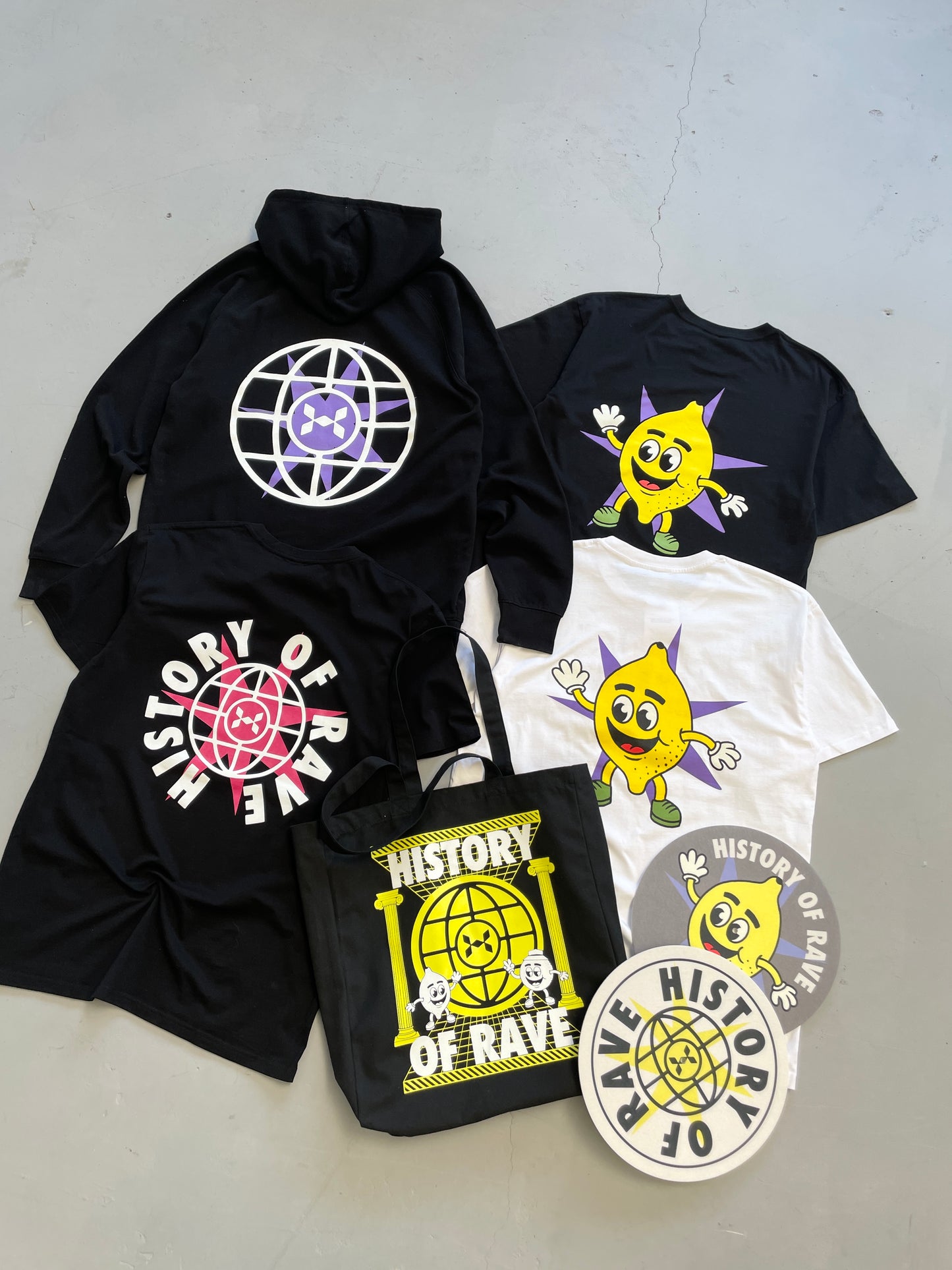 History Of Rave 'Lemon' Tee - Black