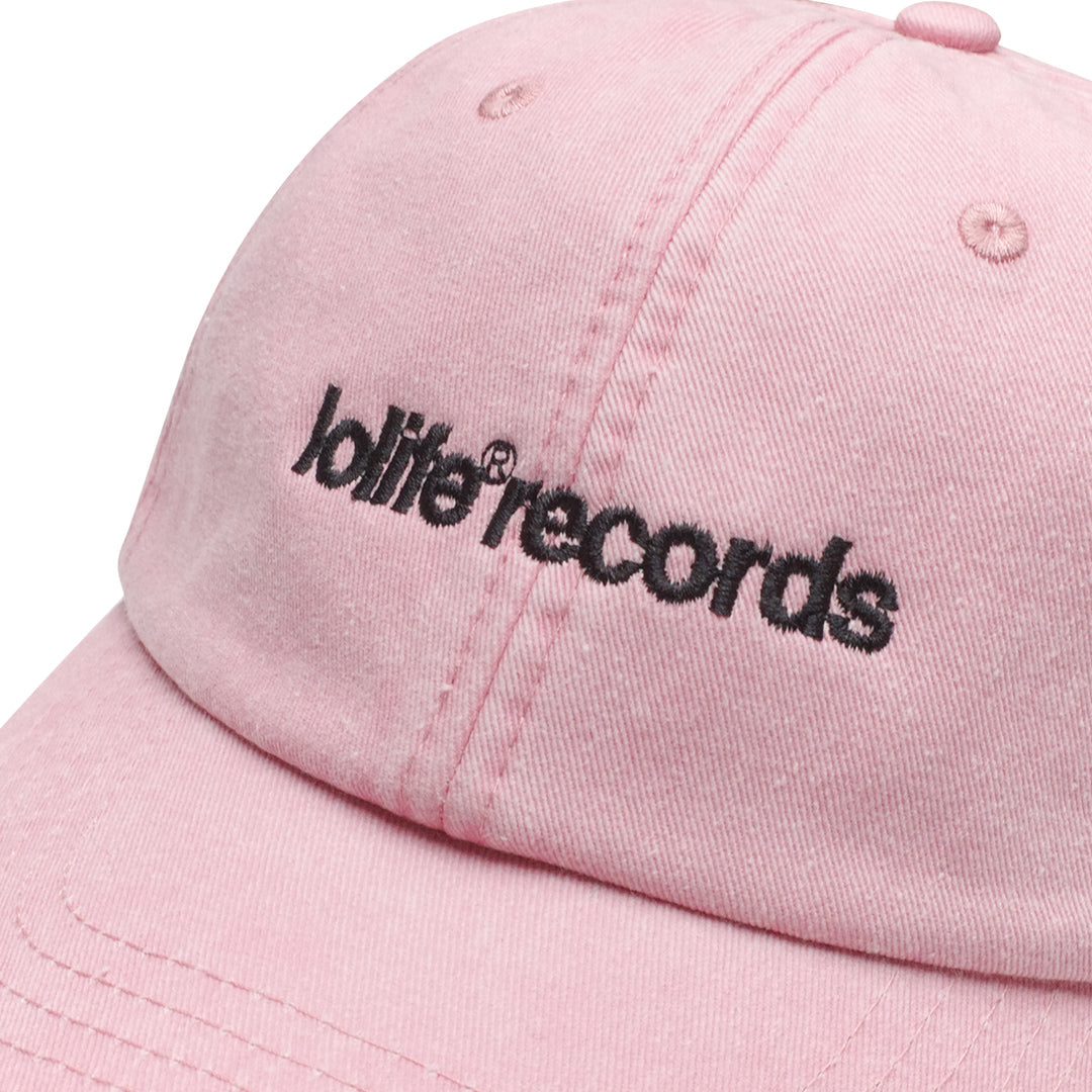 LOLiFE 'Records' Vintage Washed Cap - Pink