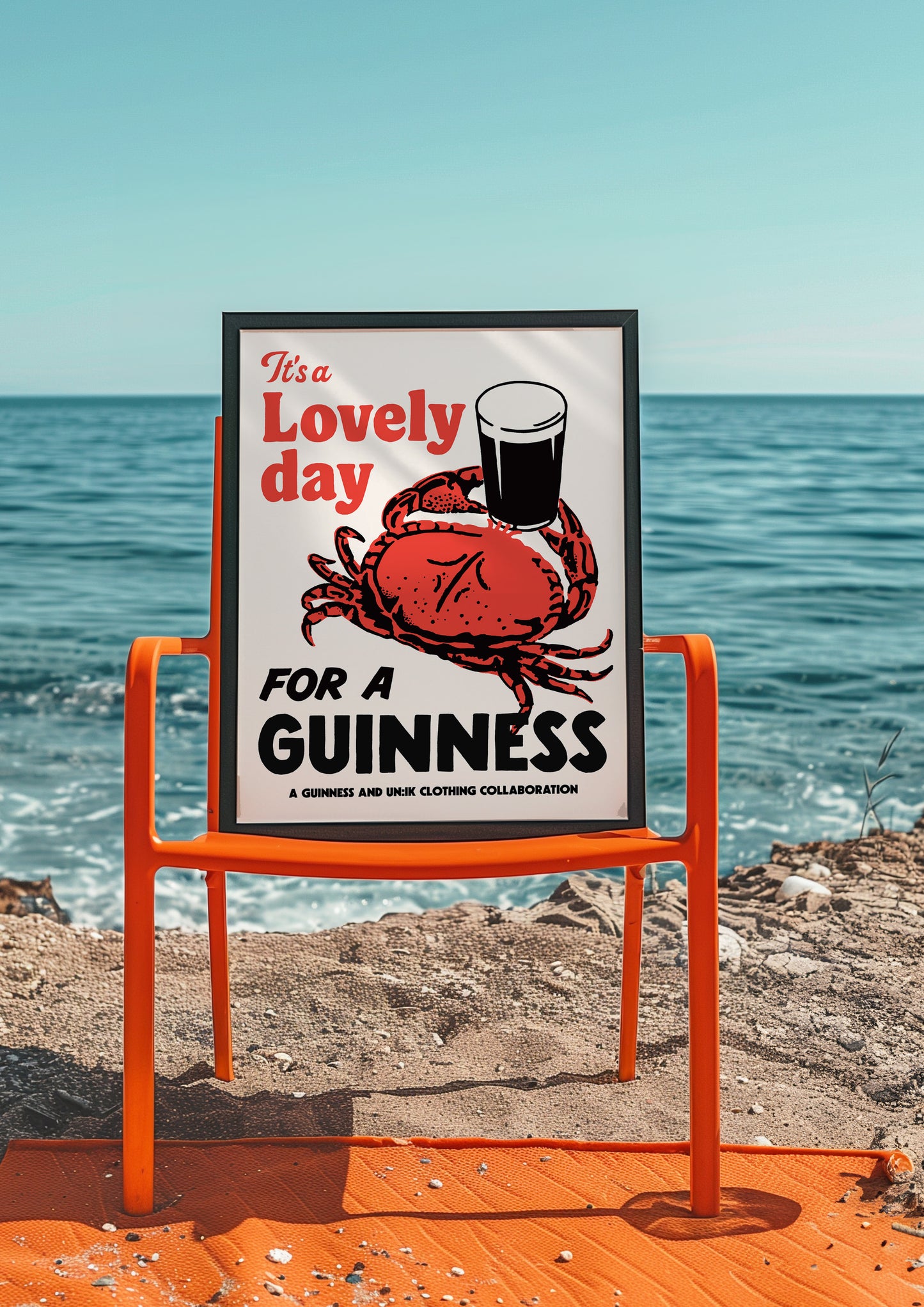 Guinness x UN:IK 'Crab' Print - Sand