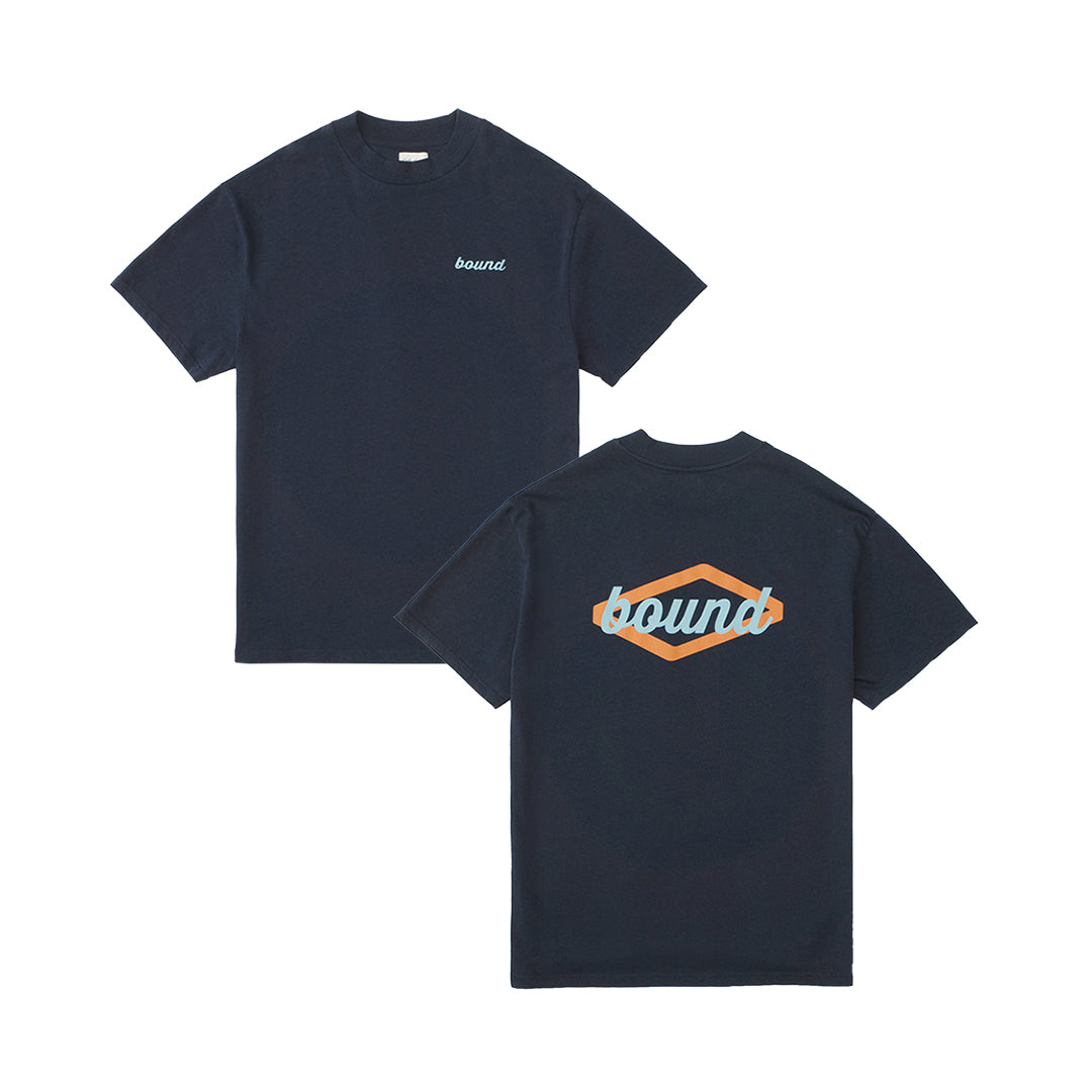 bound 'Hatch' Tee - Navy