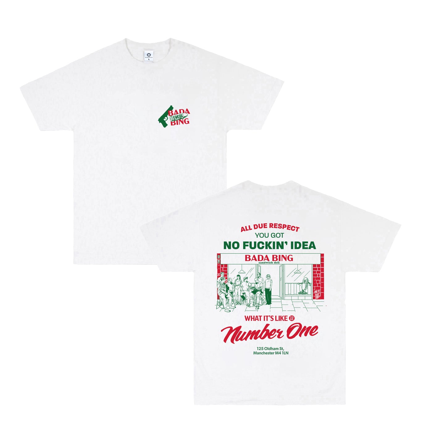 Bada Bing x UN:IK 'All Due Respect' Tee - White