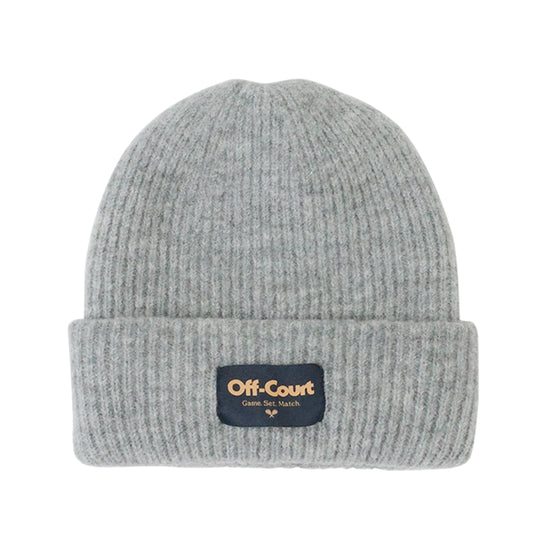 Vice 84 'Off-Court GSM' Cosy Ribbed Beanie - Grey/ Stone/ Black