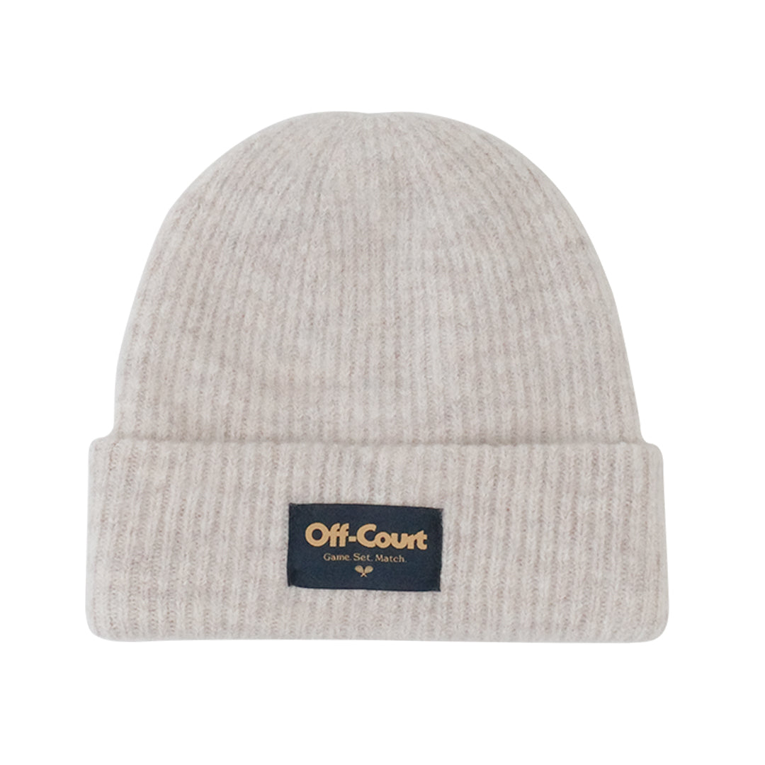 Vice 84 'Off-Court GSM' Cosy Ribbed Beanie - Grey/ Stone/ Black