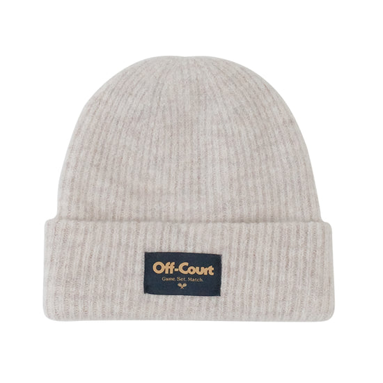 Load image into Gallery viewer, Vice 84 &amp;#39;Off-Court GSM&amp;#39; Cosy Ribbed Beanie - Grey/ Stone/ Black
