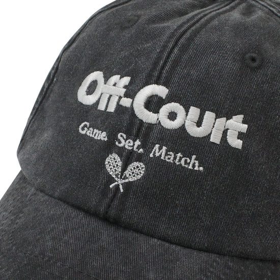 Vice 84 'Off-Court' Vintage Washed Cap - Black