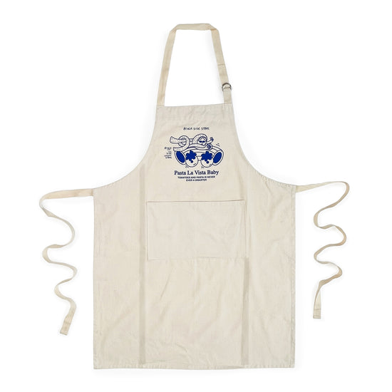 Load image into Gallery viewer, Other Side Store &amp;#39;Pasta La Vista&amp;#39; Apron - Natural
