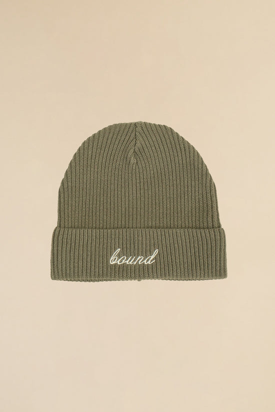 bound 'Farnley' Fisherman Ribbed Organic Beanie