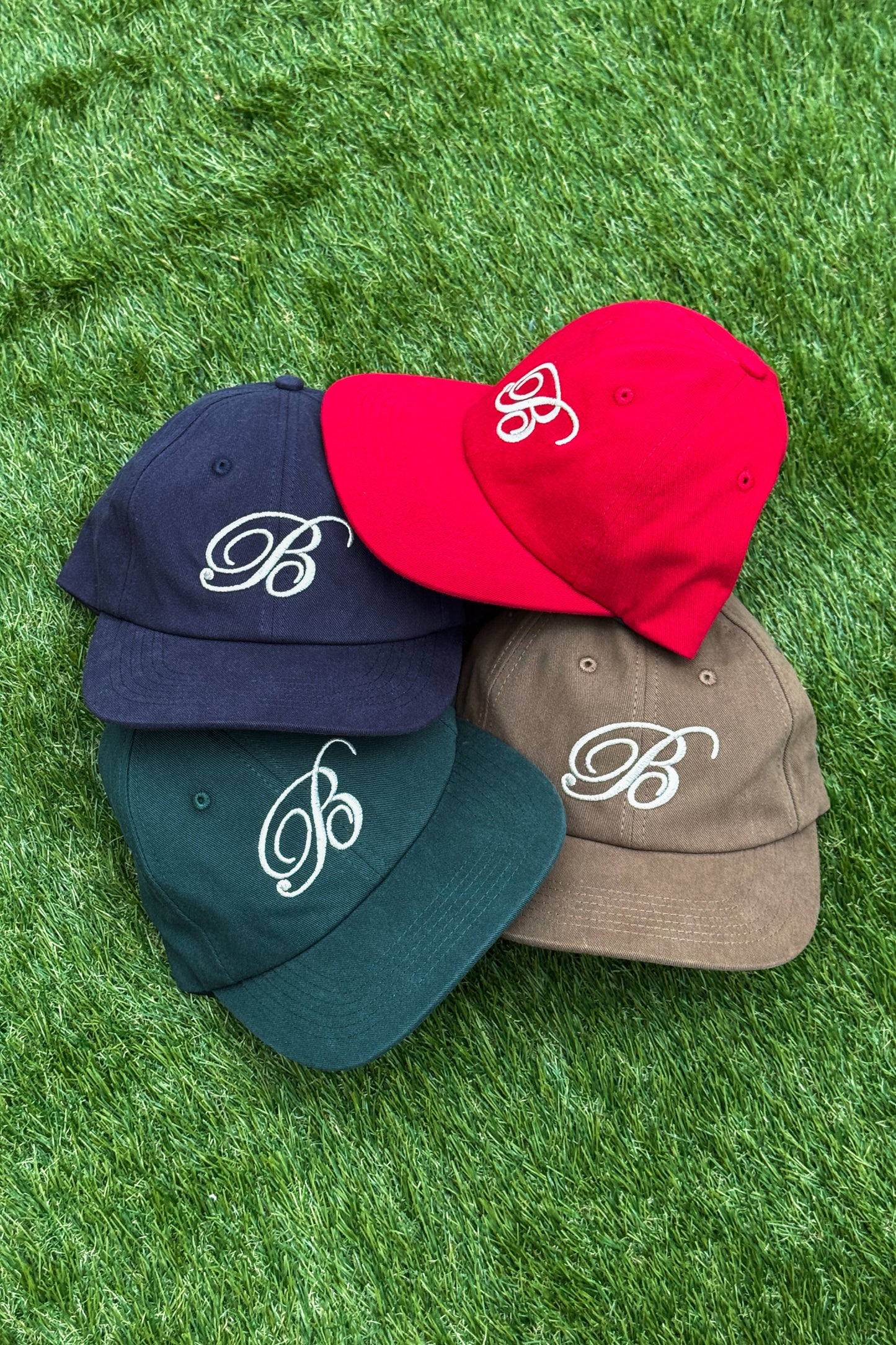 bound Script Embroidered 6 Panel Cap - Navy – UN:IK Clothing