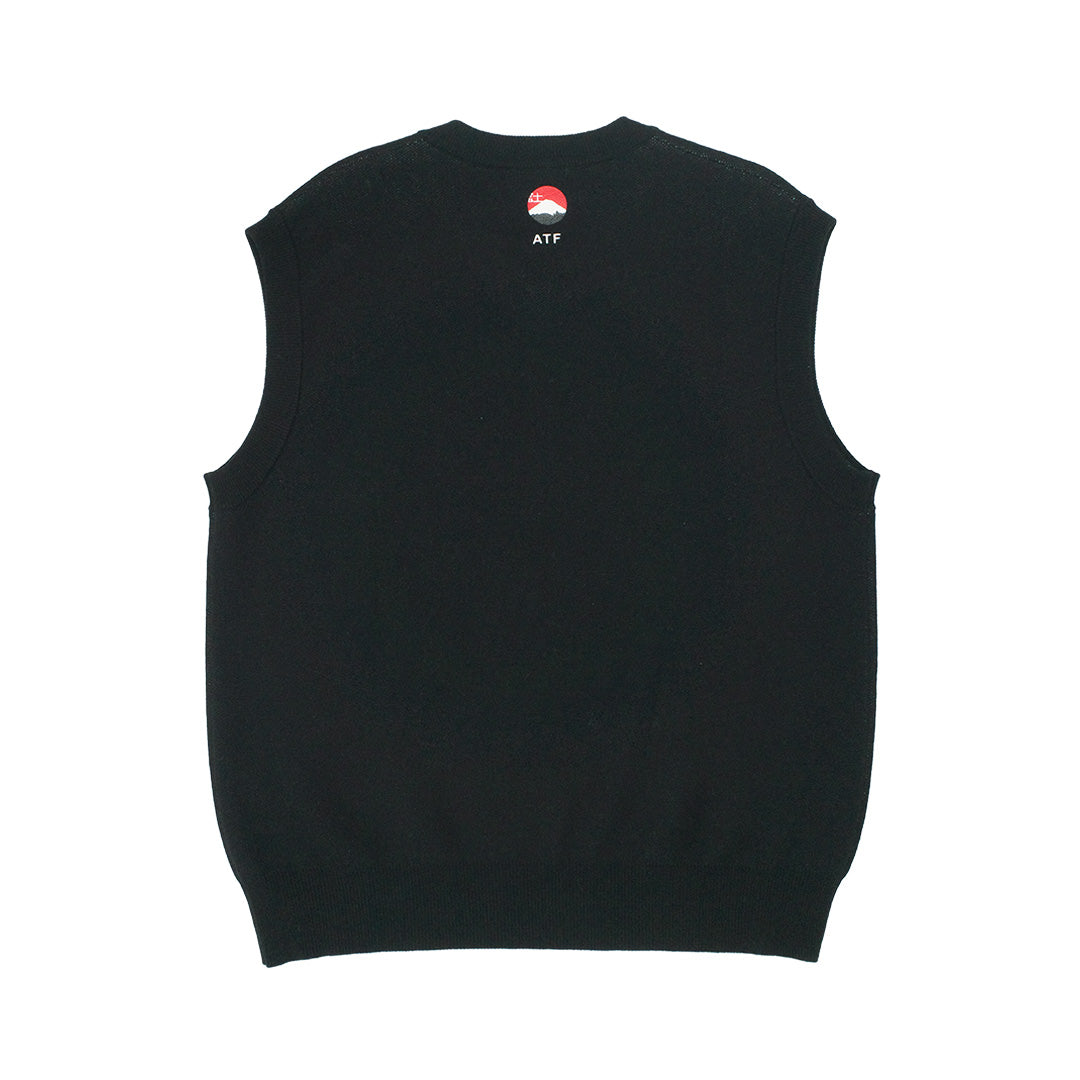 A Thousand Futures 'Sumo' Knit Vest - Black