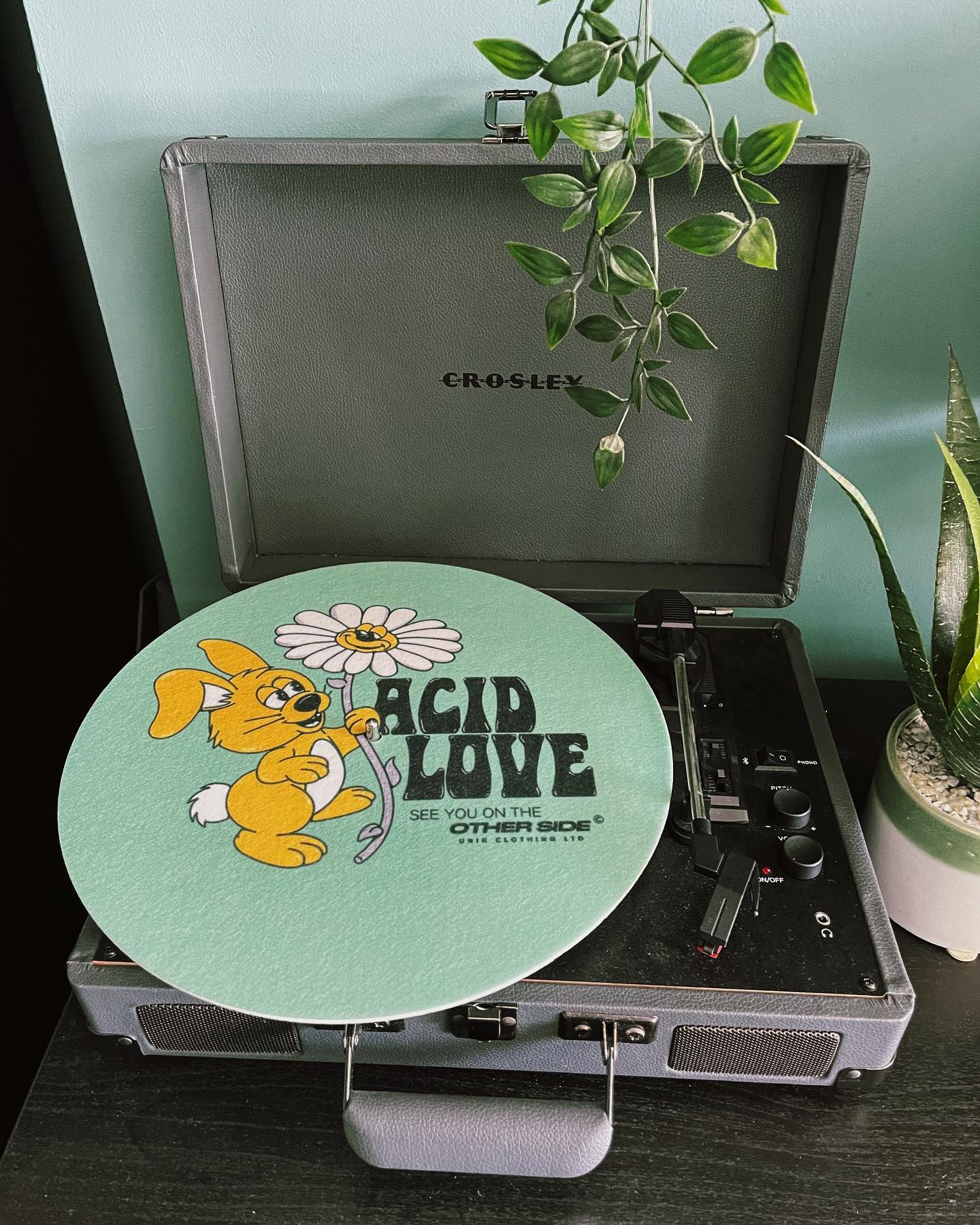 Acid Love 0.06 'Other Side' Vinyl Slipmat - Teal