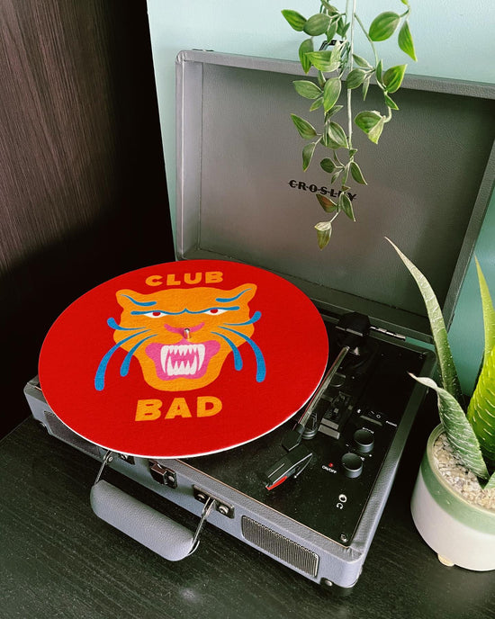 Melé X Club Bad 'Fire Panther' Vinyl Slipmat - Red