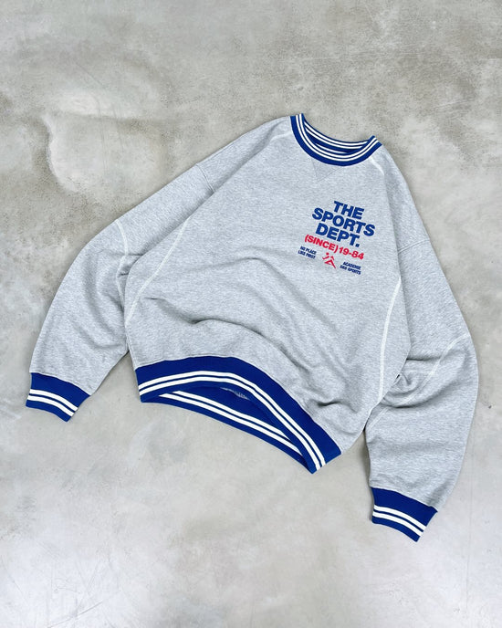 Vice 84 'The Sports Dept' Heavyweight Sweater - Heather Grey