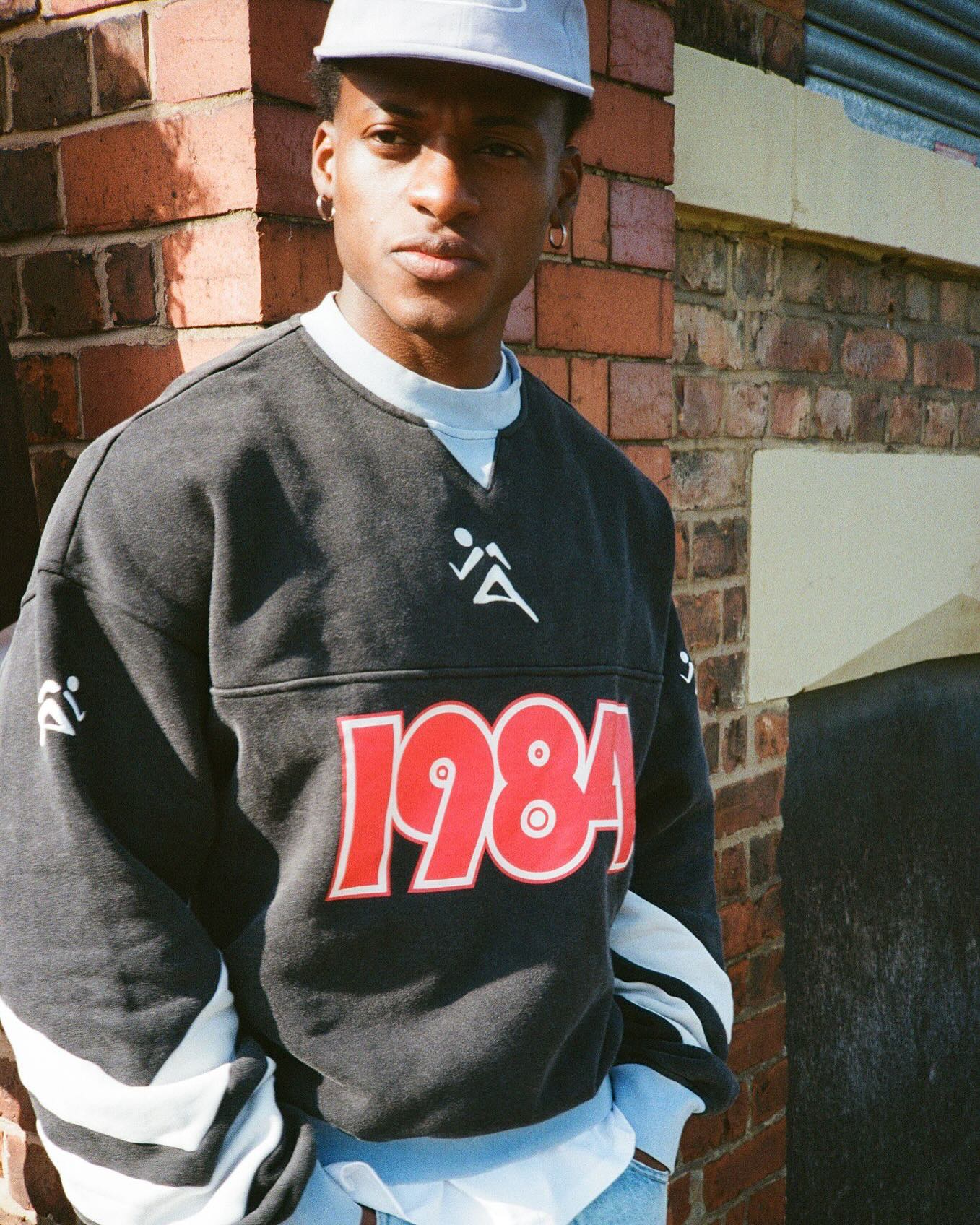 Vice 84 'Pre-Match' Heavyweight Washed Sweater - Black