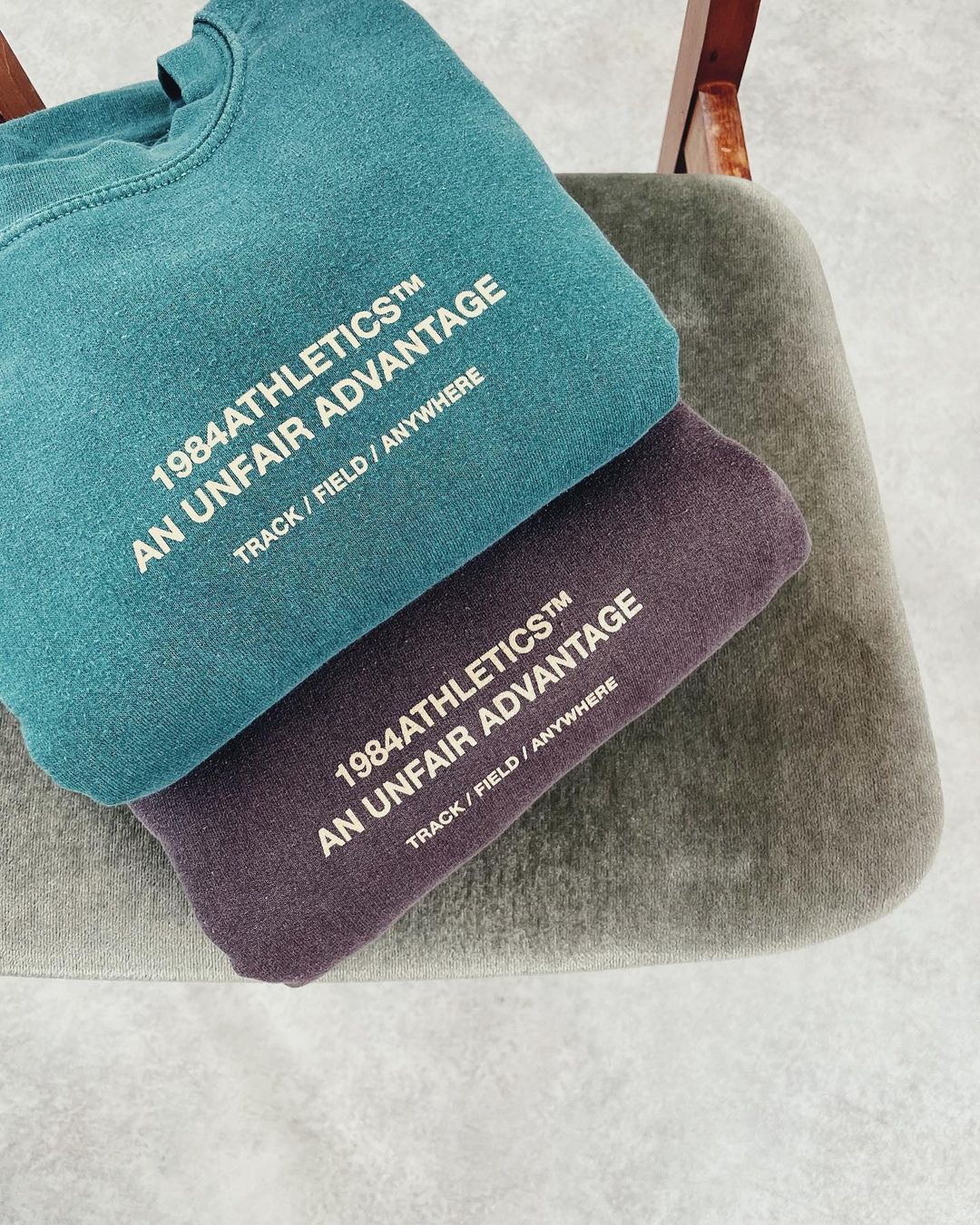 Vice 84 'Athletics' Vintage Washed Sweater Twinpack - Emerald Vice 84 'Athletics' Vintage Washed Sweater Twinpack - Emerald