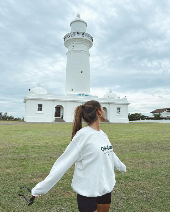 Vice 84 'Off Court GSM' Vintage Washed Sweater - Cream