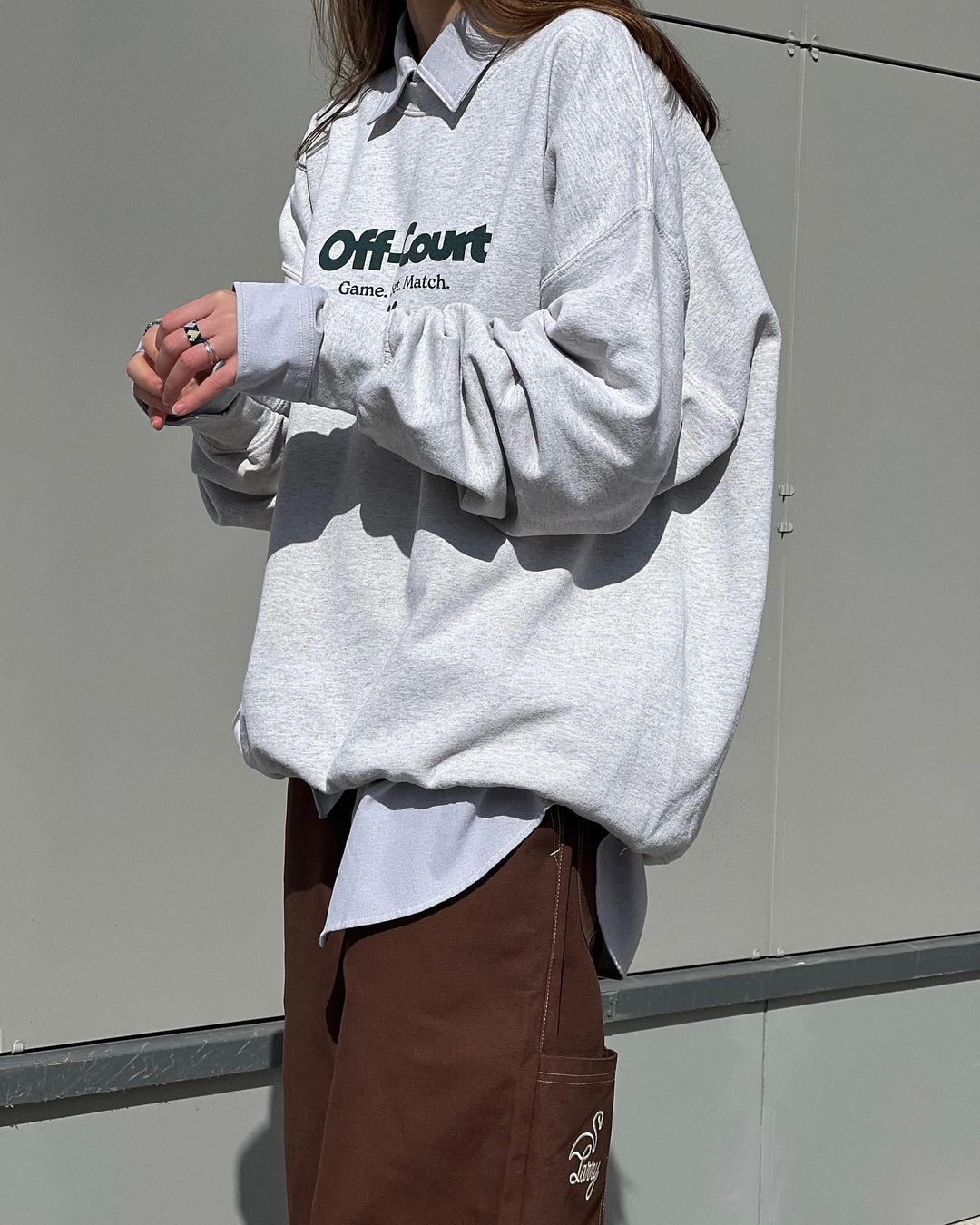 Load image into Gallery viewer, Vice 84 &amp;#39;Off Court GSM&amp;#39; Vintage Washed Sweater - Cream

