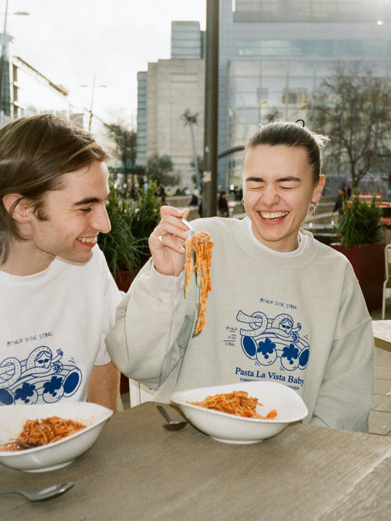 Other Side Store 'Pasta La Vista' Tee - White