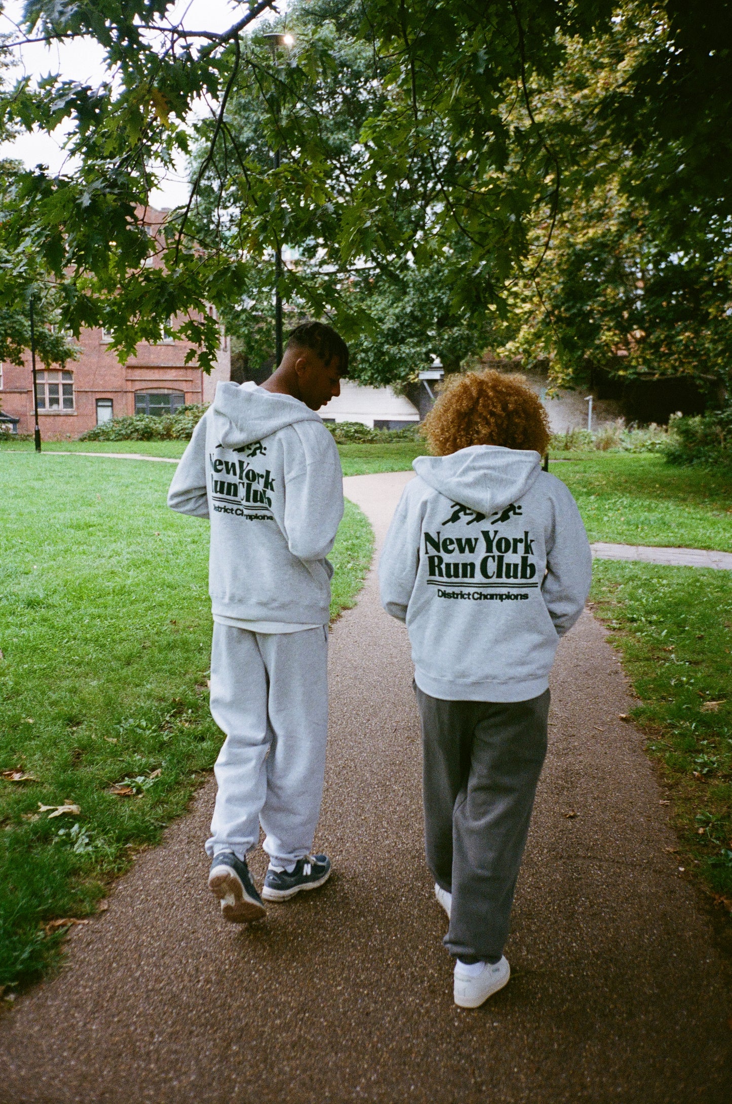 Vice 84 'NYC Run Club' Zip Up Hoodie - Ash Grey