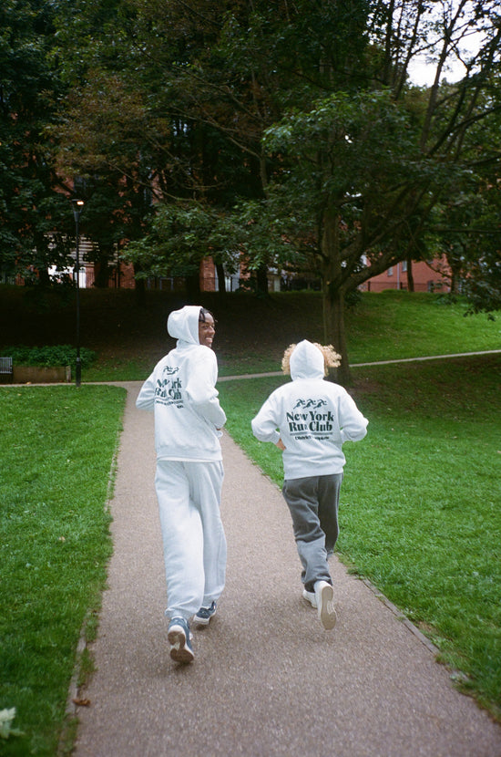 Vice 84 'NYC Run Club' Zip Up Hoodie - Ash Grey