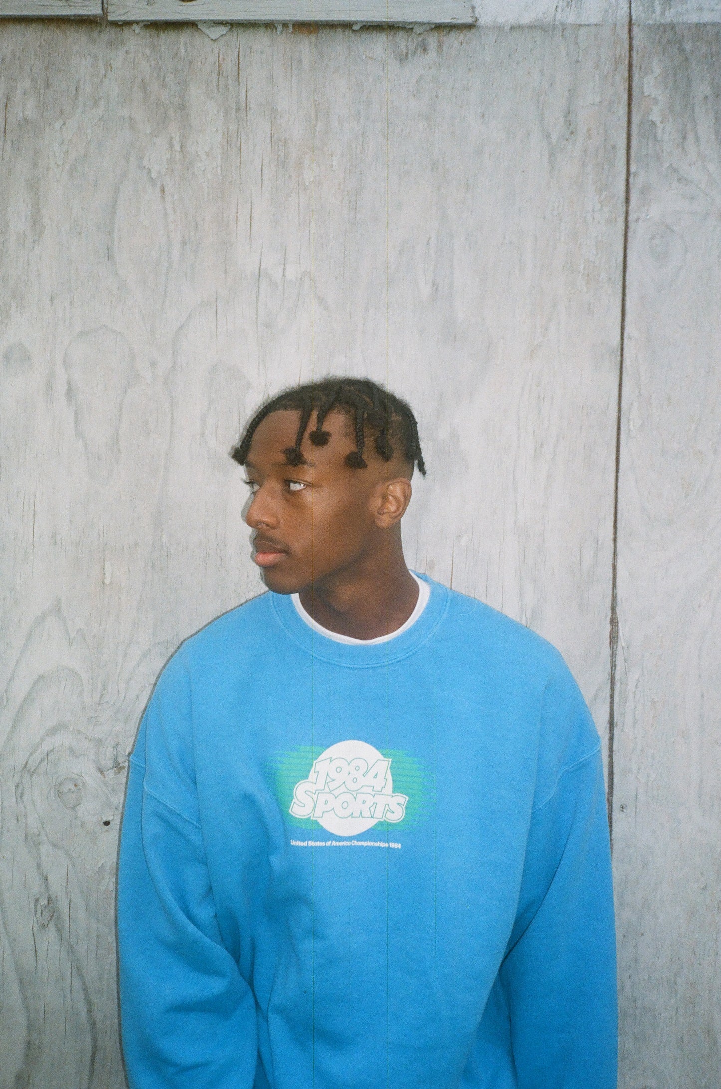 Vice 84 'Retro Sports' Sweater - Vintage Washed Royal Blue