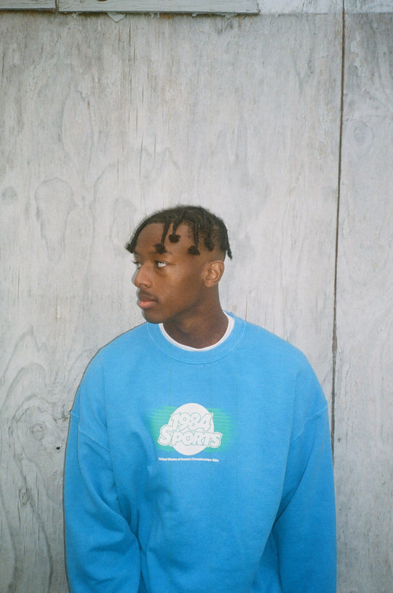 Vice 84 'Retro Sports' Sweater - Vintage Washed Royal Blue