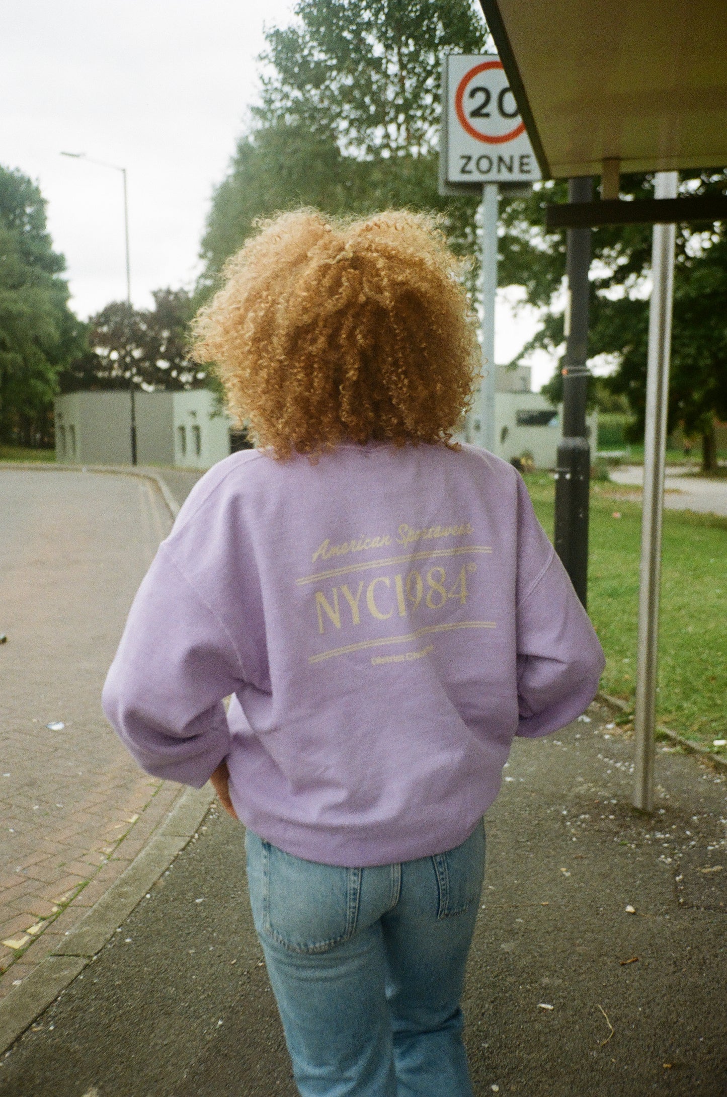 Vice 84 'Running Club' Sweater - Vintage Washed Orchid