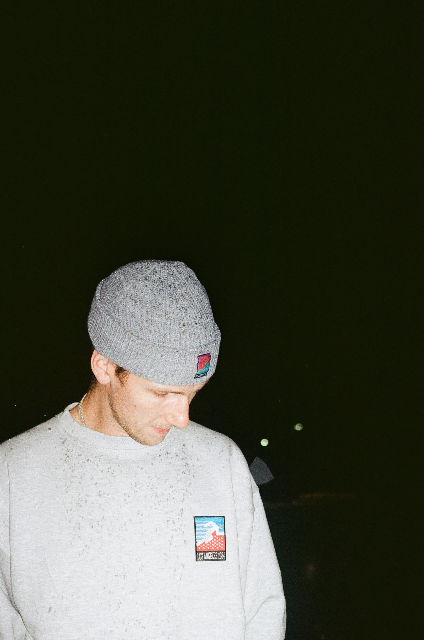 Vice 84 'LA84 Runner Patch' Crew Sweater - Grey