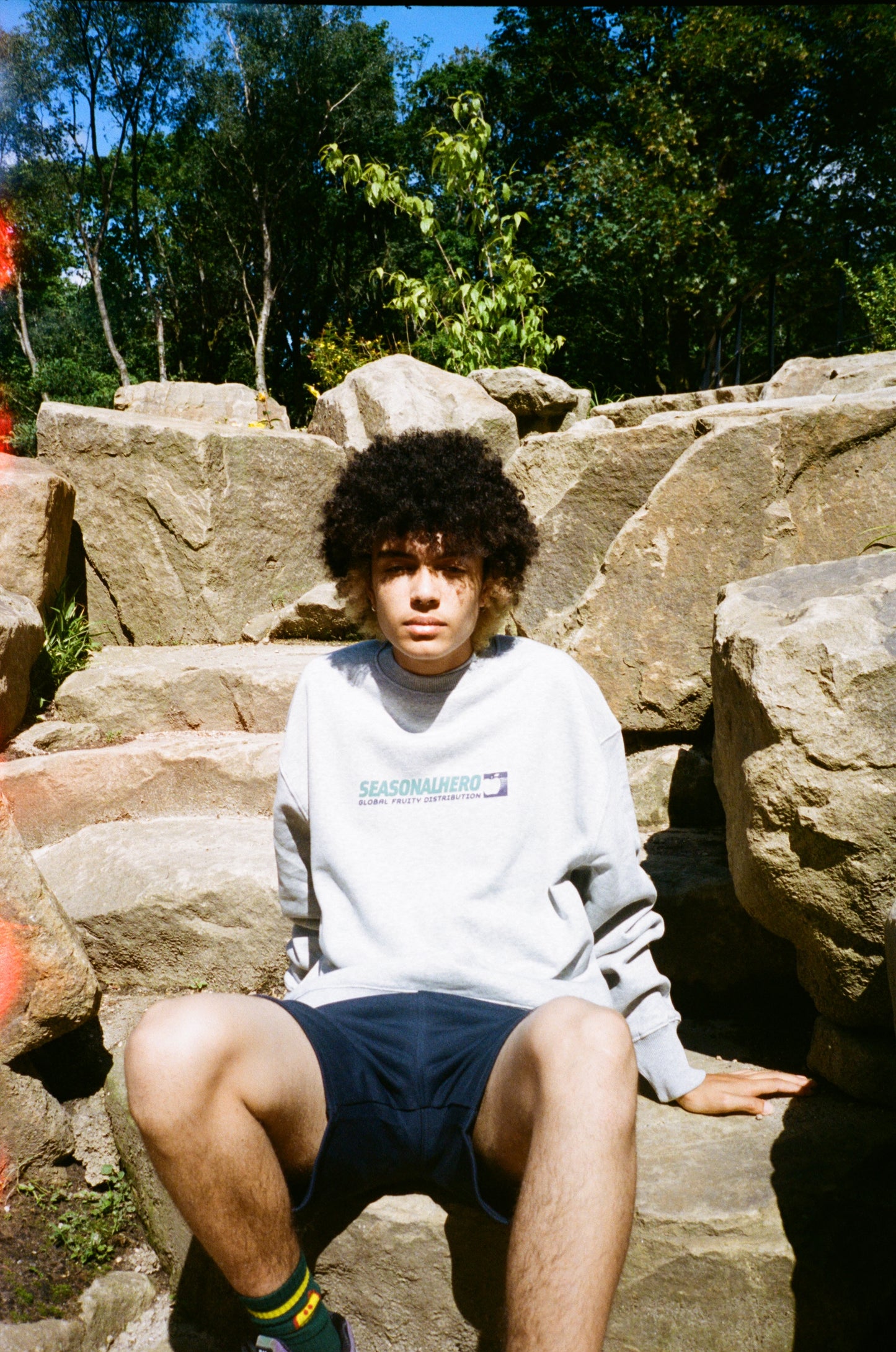 Seasonal Hero 'Global Distribution' Oversized Organic Sweater - Grey
