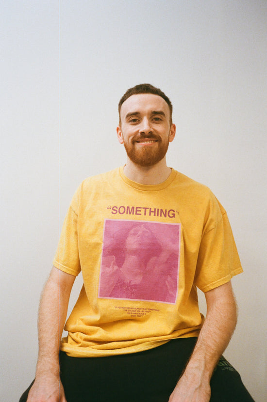 Colour Collective 'Something' Tee - Vintage Washed Mustard *100K CLUB*