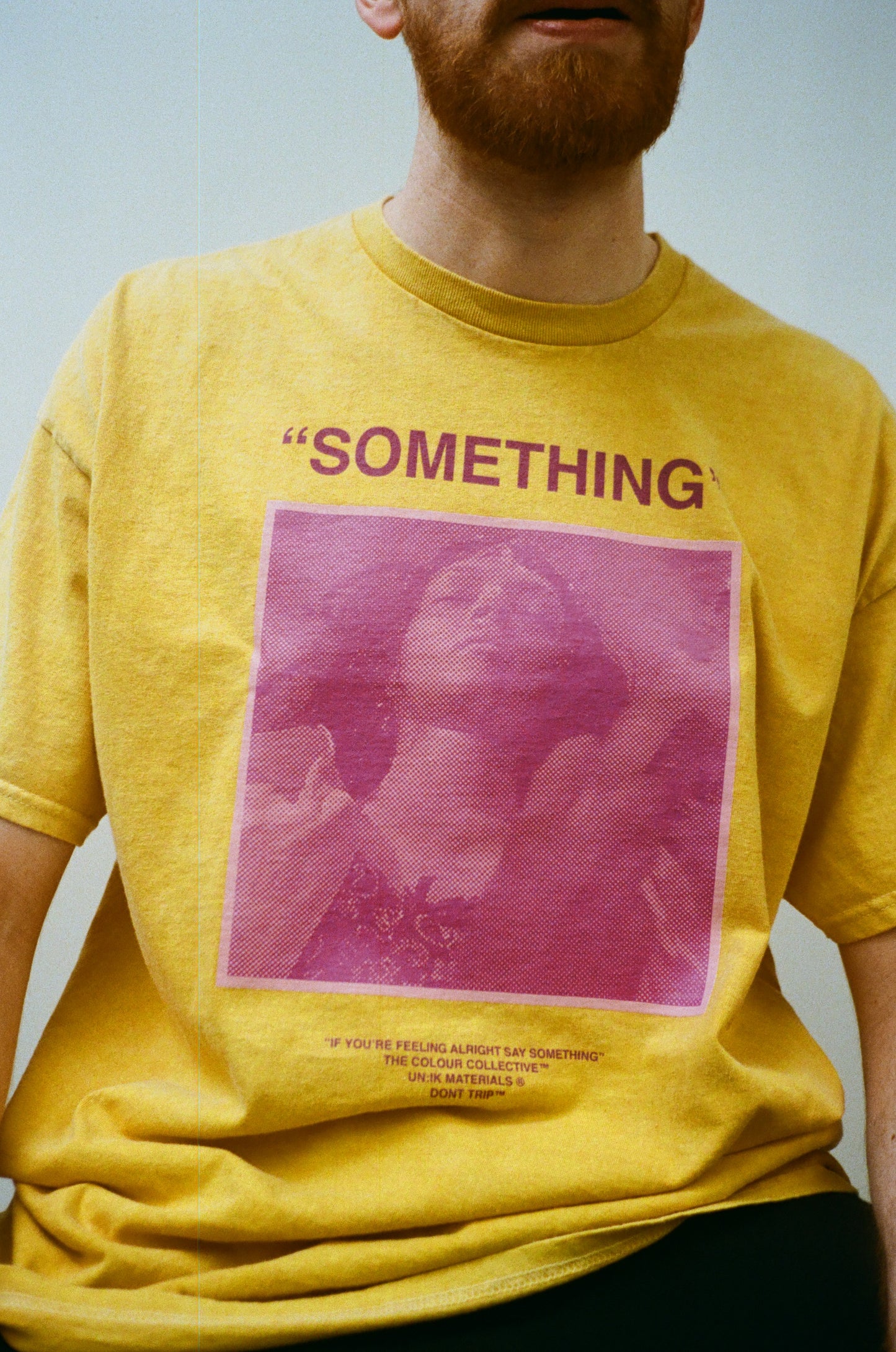 Colour Collective 'Something' Tee - Vintage Washed Mustard *100K CLUB*