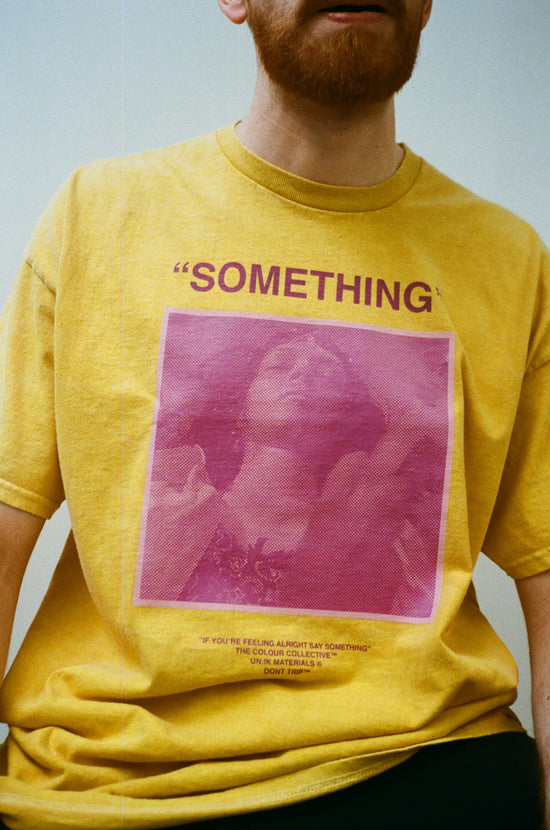 Colour Collective 'Something' Tee - Vintage Washed Mustard *100K CLUB*