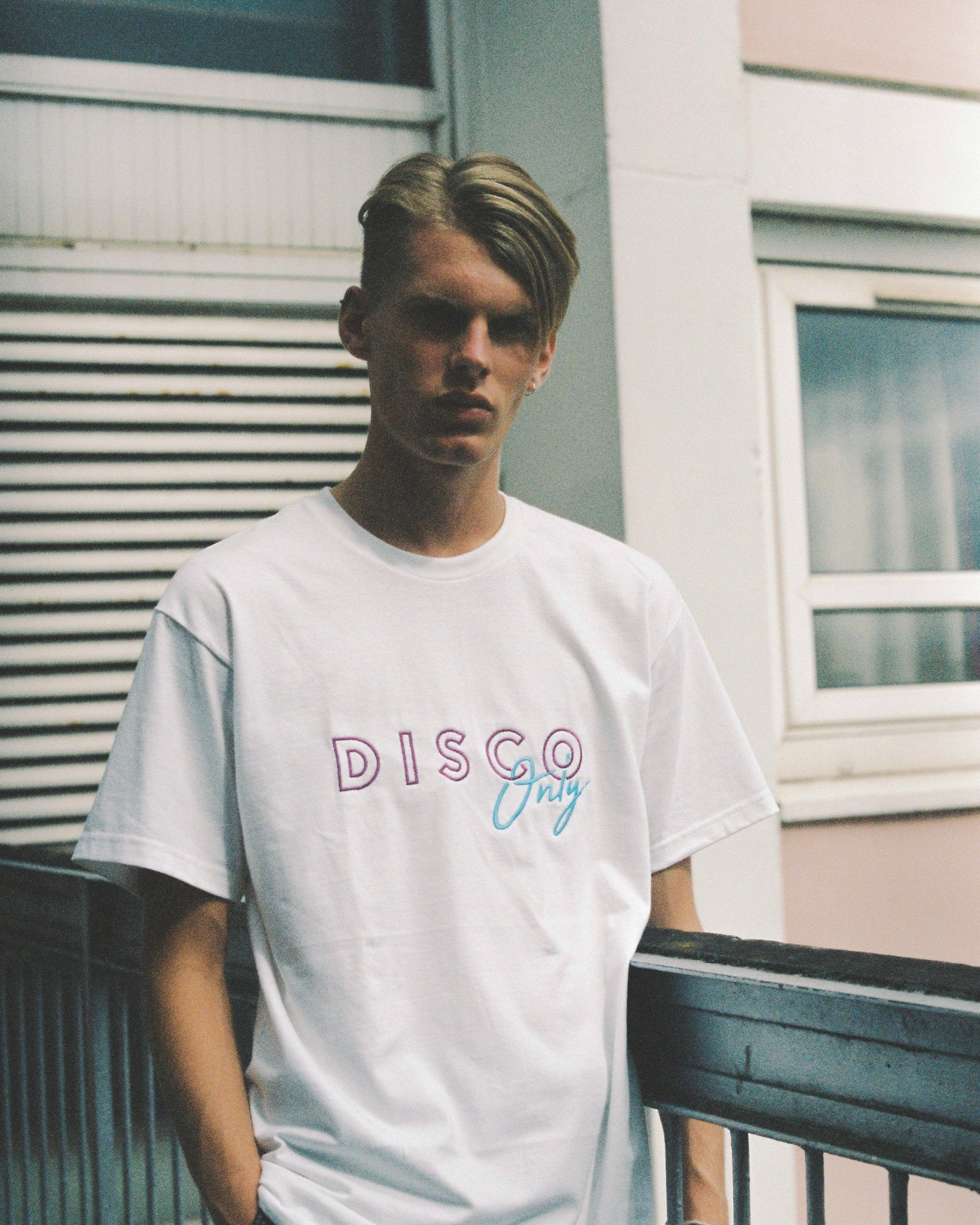 DISCO ONLY Embroidered Tee *100K CLUB*