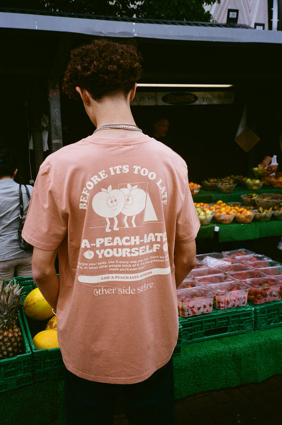 Other Side Store 'A-Peach-Iate' Organic Tee - Peach