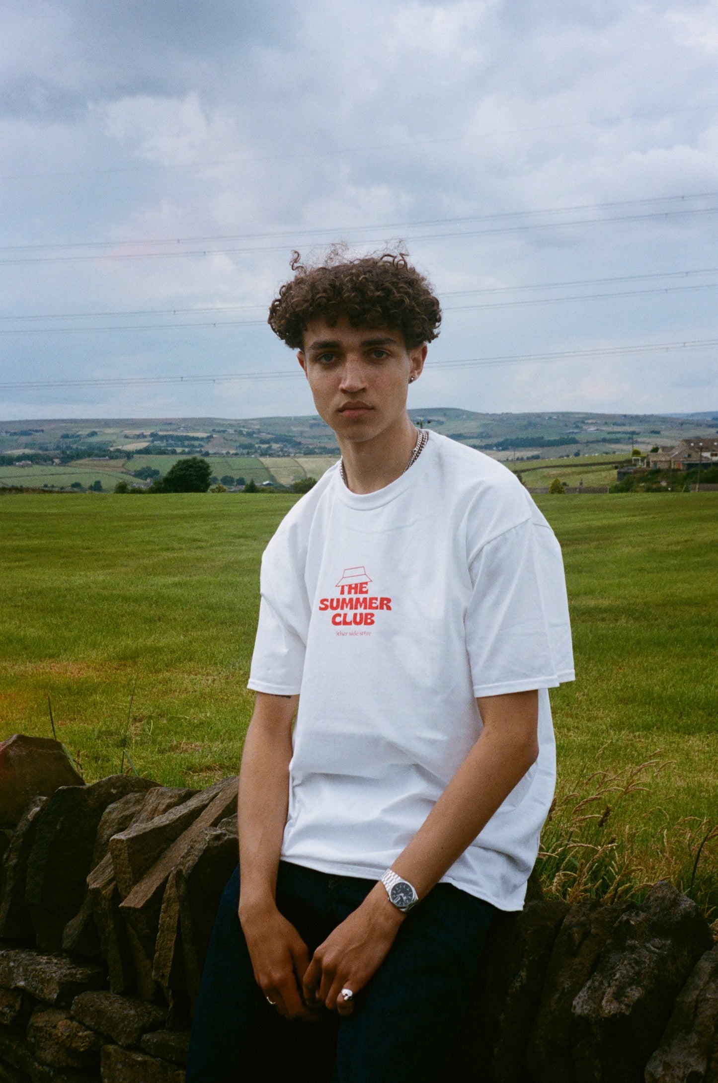 Other Side Store 'Summer Club' Tee - White