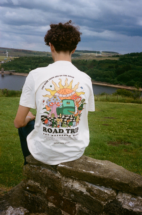 Other Side Store 'Road Trip' Organic Tee - Natural