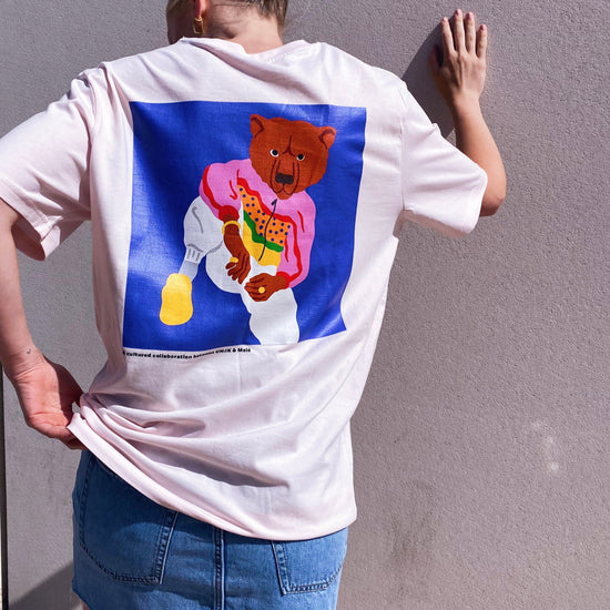 Melé x Club Bad 'Ghetto Bear' Tee - Pink