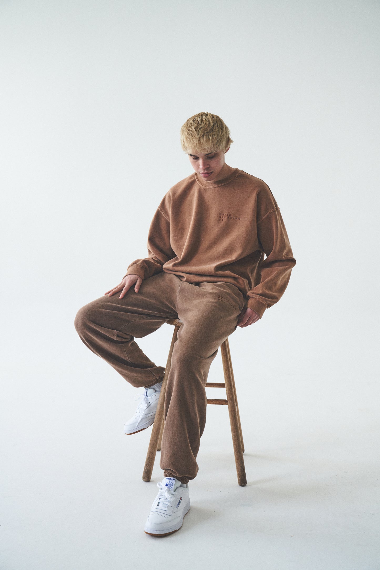 Essentials 'Sets' Vintage Washed Sweater - Caramel