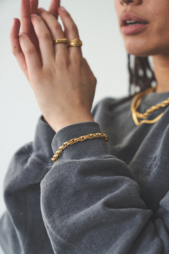 Thick Rope Bracelet - Gold